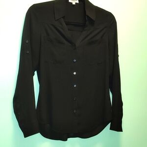 Express portofino shirt black xs